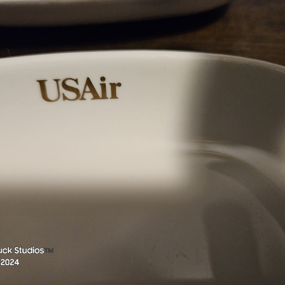 USAir Plate Set Abco China Brand Vintage Airplane Dishes - Picture 14 of 14